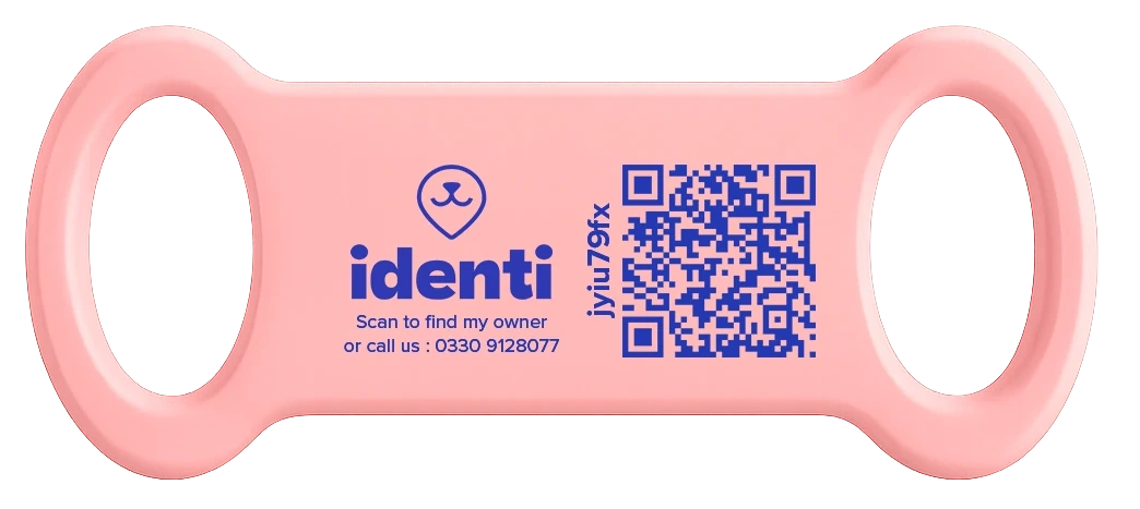 Paw Pad Pink silicone smart tag